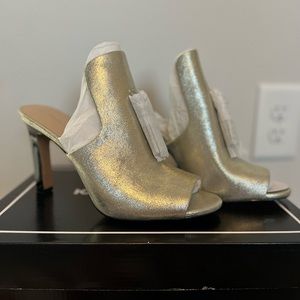 Muted Metallic Mules